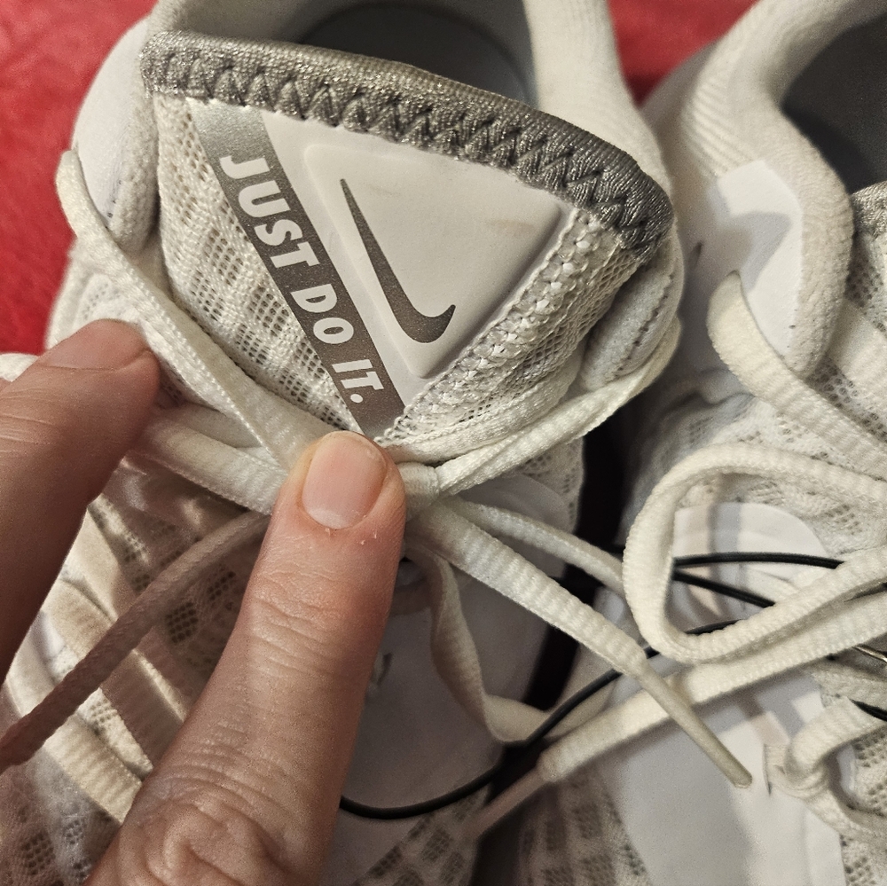 Nike Zoom Hyperspeed Court Sneakers Men 6.5 Wm 8 White Silver Volleyball - Picture 6 of 10
